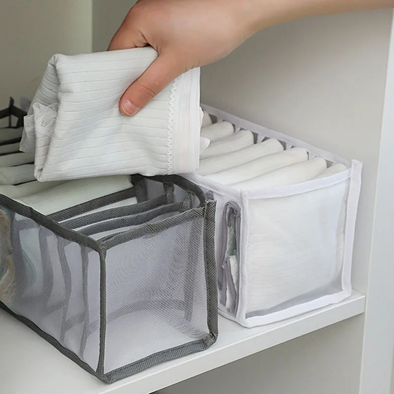 Baby Clothes Organiser - ベビー多機能収納バッグ、ナイロンメッシュ引き出し仕切り付き、ハニカム構造下着・靴下オーガナイザー（ワードローブ用）