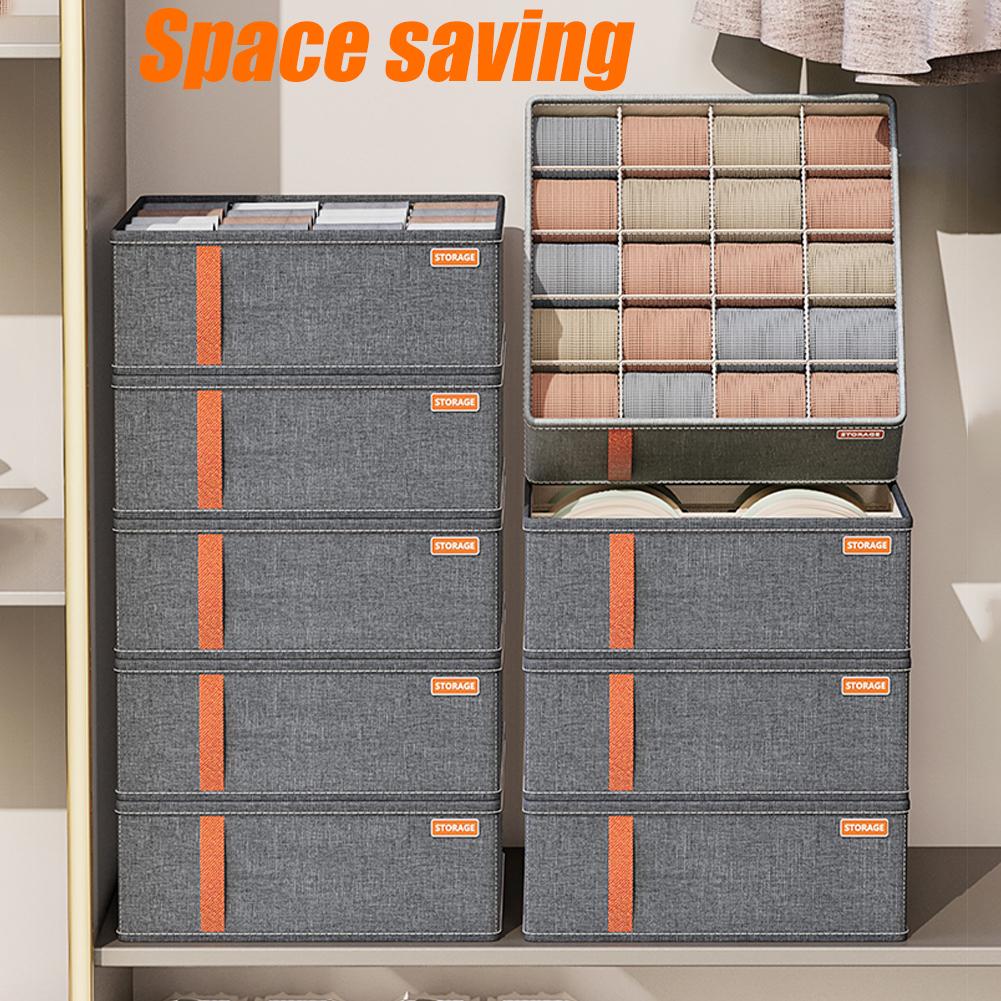 20グリッドソックス収納オーガナイザー、折りたたみ式布製収納 - Baby Clothes Organiser のレビューと価格