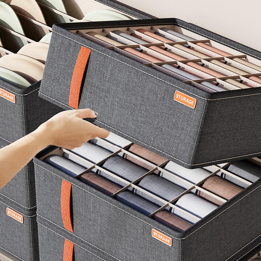 20グリッドソックス収納オーガナイザー、折りたたみ式布製収納 - Baby Clothes Organiser のレビューと価格