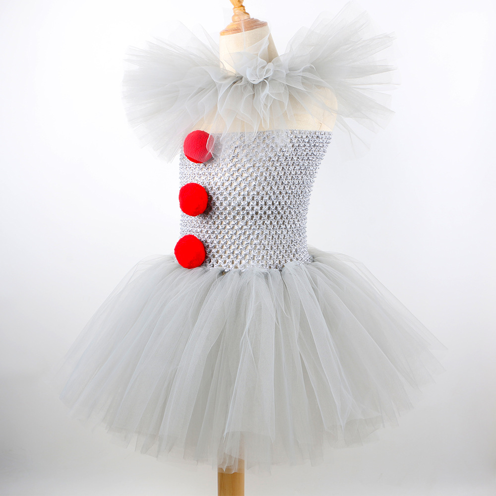 子供用ハロウィンジョーカーコスチューム 女の子用 怖いゴース - Baby Clothing For Girls のレビューと価格