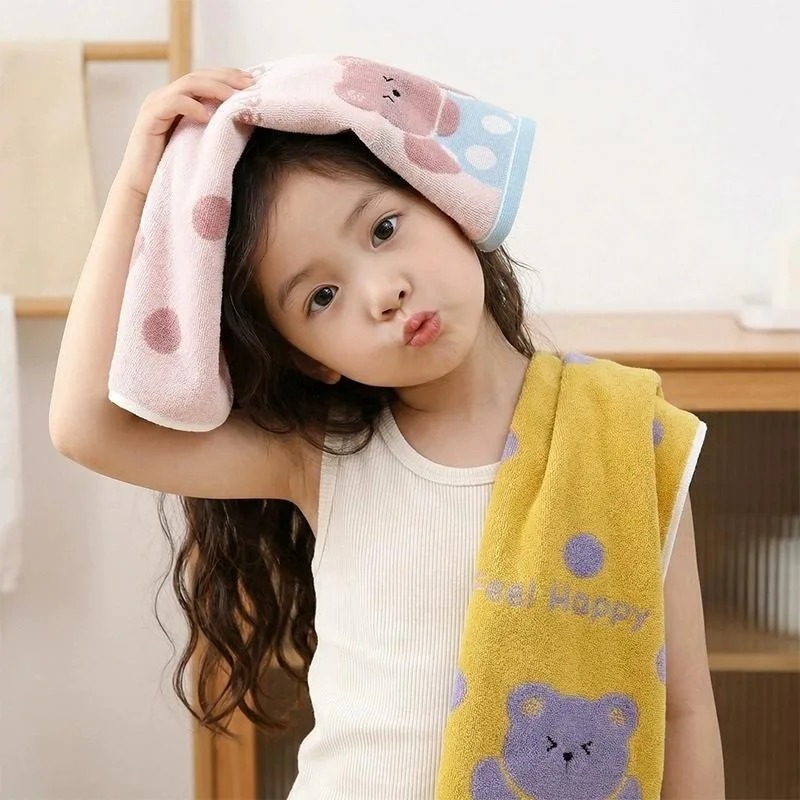 1/3/5 個オールコットン A クラス子供用タオル厚みのあ - Baby Clothing Wash のレビューと価格