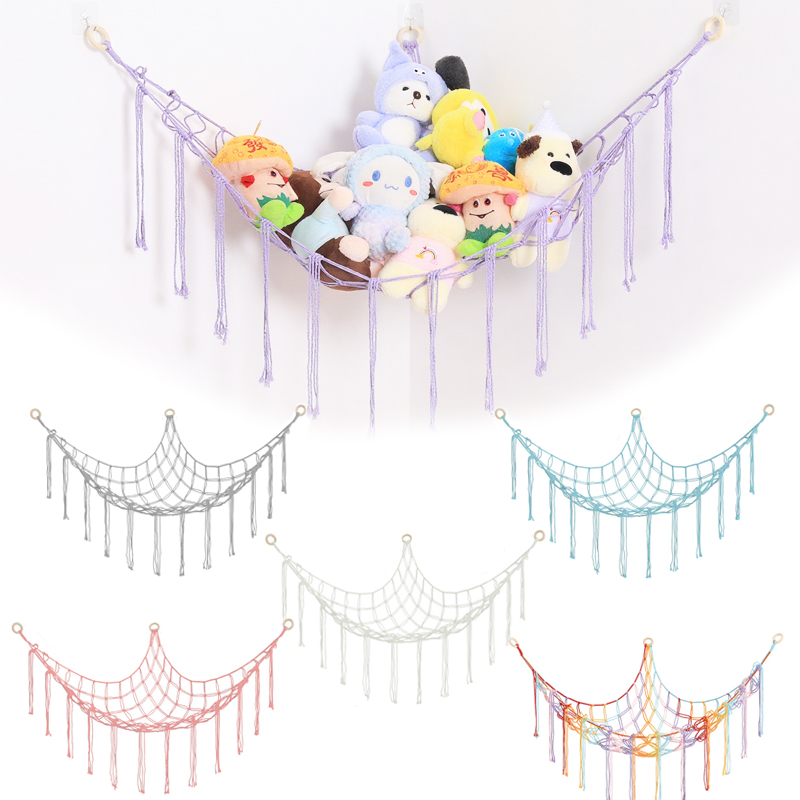 1Pc おもちゃハンモック壁コーナー吊り下げ収納ネットオーガ - Baby Clothing Types のレビューと価格