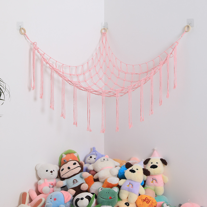 1Pc おもちゃハンモック壁コーナー吊り下げ収納ネットオーガ - Baby Clothing Types のレビューと価格
