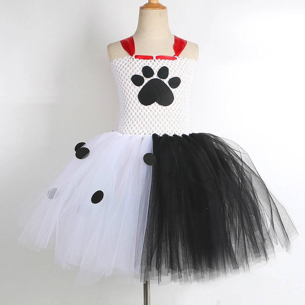 ダルメシアン犬のチュチュドレス女の赤ちゃん用白黒斑点犬ハロウ - Baby Clothing Usa のレビューと価格