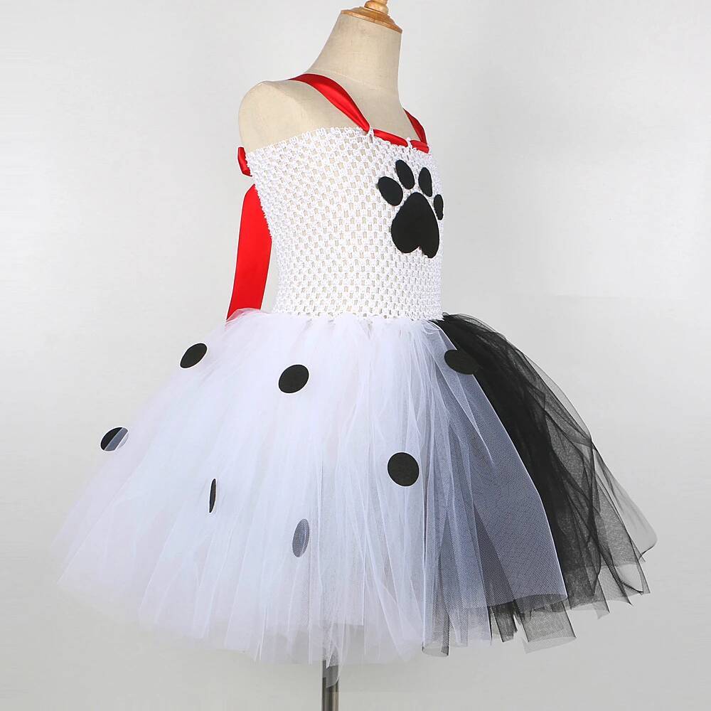 ダルメシアン犬のチュチュドレス女の赤ちゃん用白黒斑点犬ハロウ - Baby Clothing Usa のレビューと価格