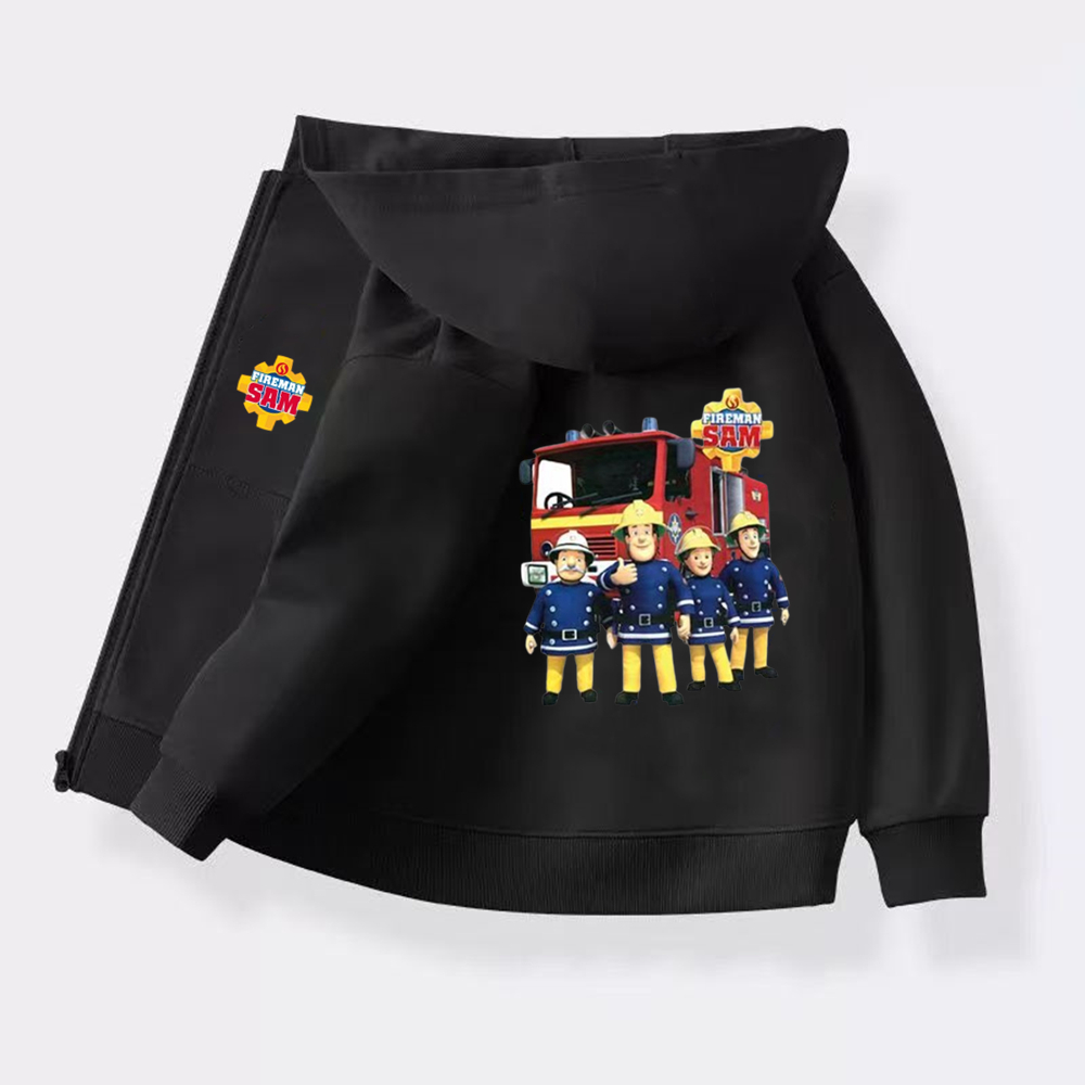 キッズ消防士サム男の子女の子年齢2-12歳ジップブラックピン - Baby Clothing Zipper のレビューと価格