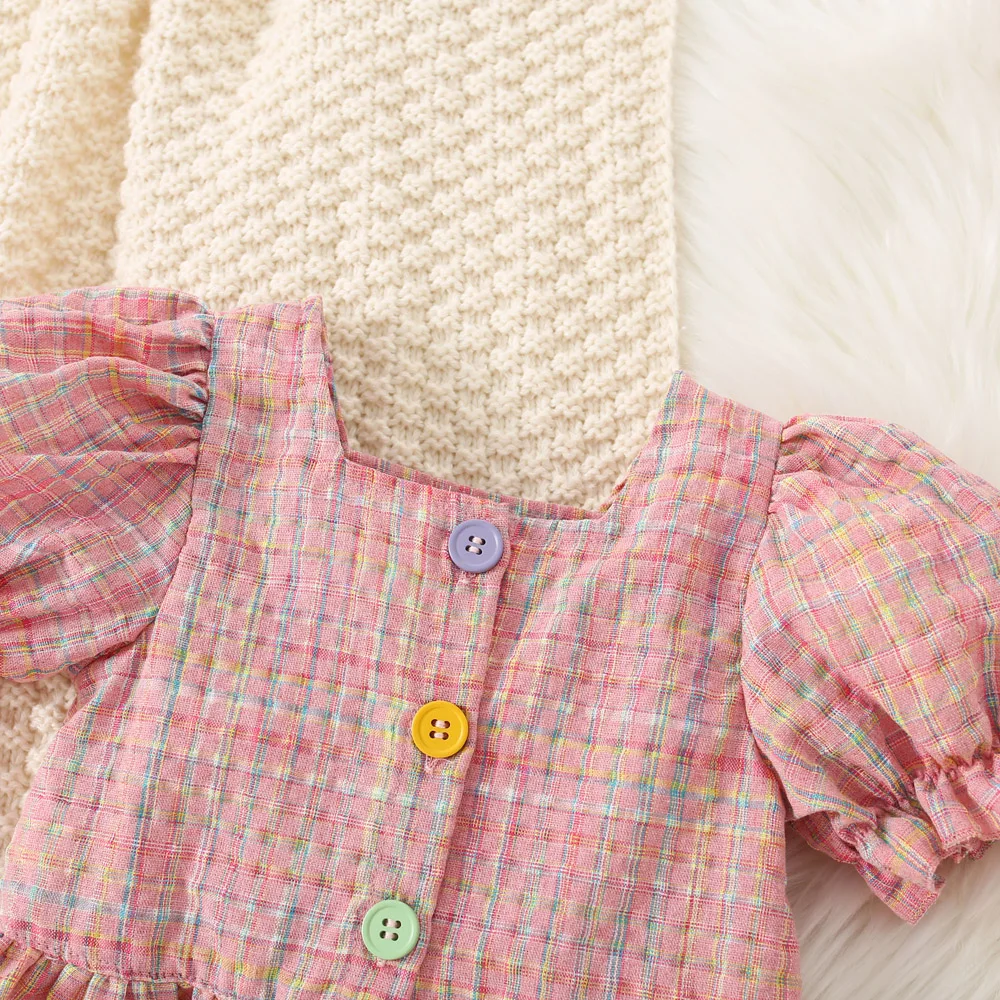 0〜3歳の女の赤ちゃんのためのツーピースセット,綿,色付きの - Baby Clothing Clearance のレビューと価格