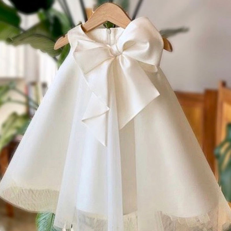 夏ビッグリボン女の赤ちゃんドレス 1st 誕生日パーティーウ - Baby Clothing For Girls のレビューと価格