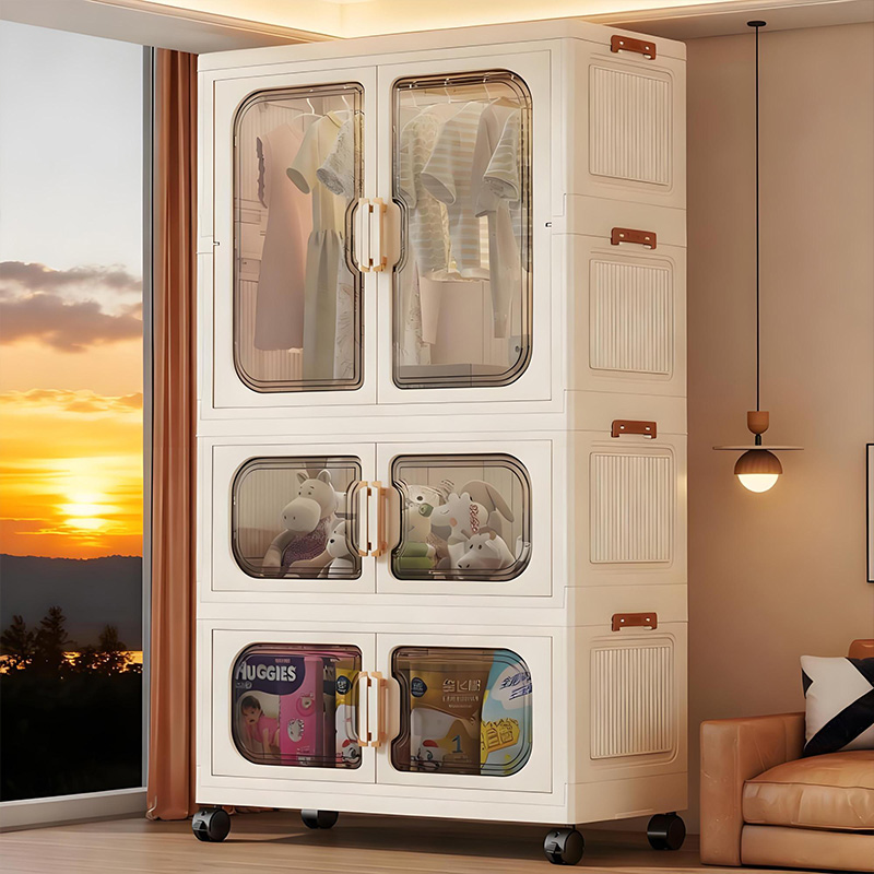 設置不要の折りたたみ式ベビーワードローブ – リビングルーム - Baby Clothes Organiser のレビューと価格