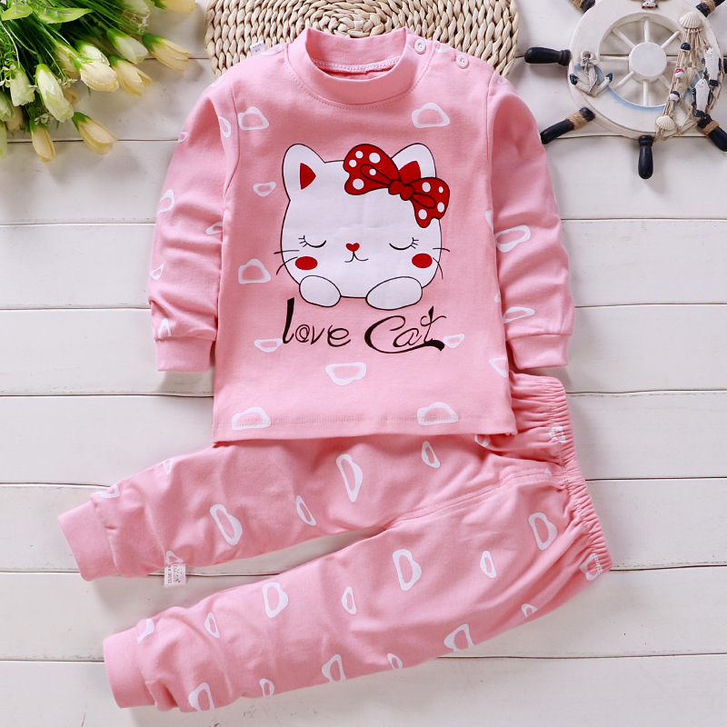 0〜5歳の女の子のための綿のパジャマ,カジュアル,新生児,漫 - Baby Clothing Clearance のレビューと価格
