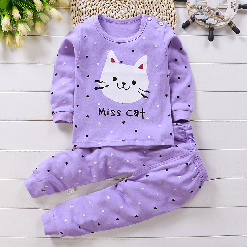 0〜5歳の女の子のための綿のパジャマ,カジュアル,新生児,漫 - Baby Clothing Clearance のレビューと価格