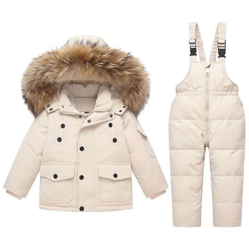 -30℃対応のベビーウィンターダウンジャケットとジャンプスー - Baby Clothing Zipper のレビューと価格