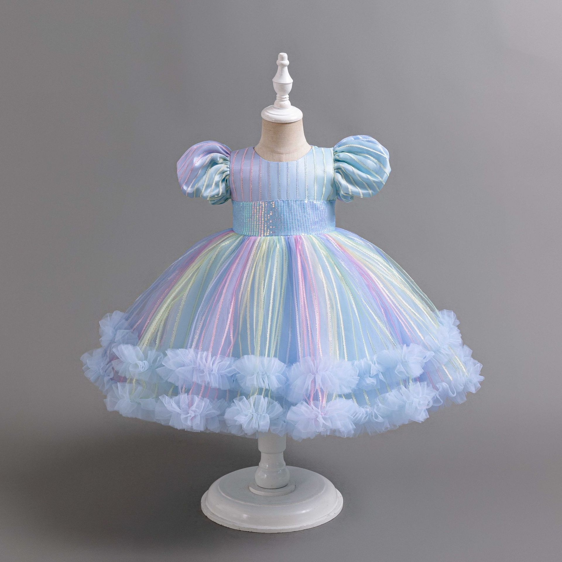 子供用のカラフルなチュールプリンセスドレス,1〜6歳の女の子 - Baby Clothing For Girls のレビューと価格