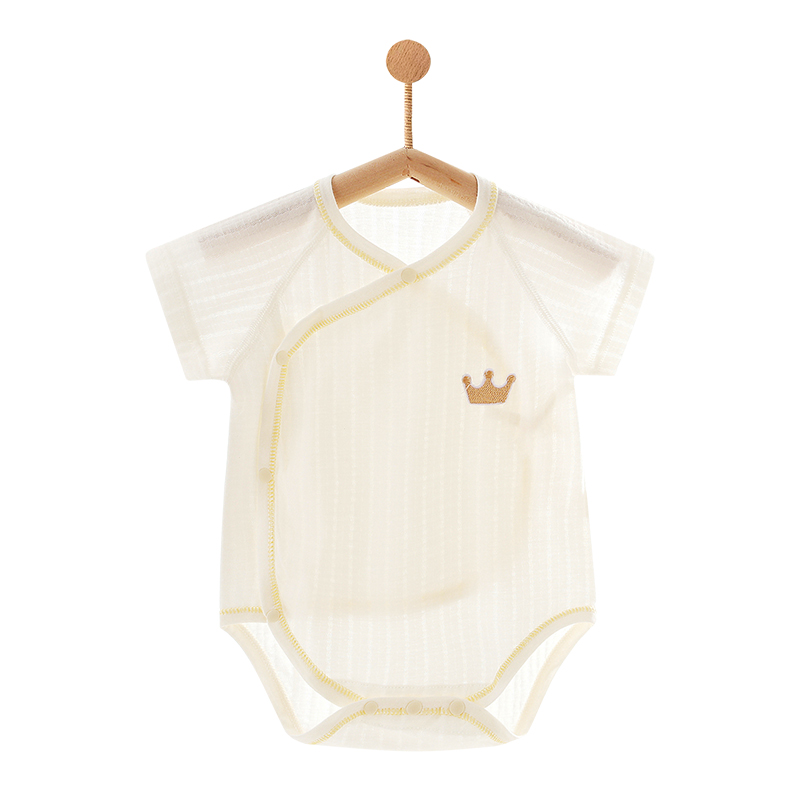 女の赤ちゃん男の子服夏ジャンプスーツ新生児の純綿パジャマ半袖 - Baby Clothing Clearance のレビューと価格