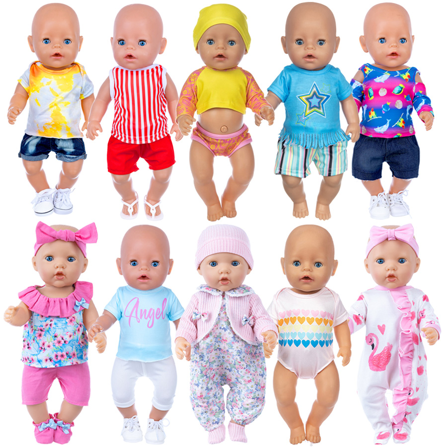 人形の服 18 インチリボーンドール用かわいいパジャマスーツ - Baby Clothing Unisex のレビューと価格
