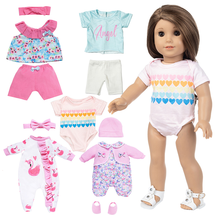 人形の服 18 インチリボーンドール用かわいいパジャマスーツ - Baby Clothing Unisex のレビューと価格