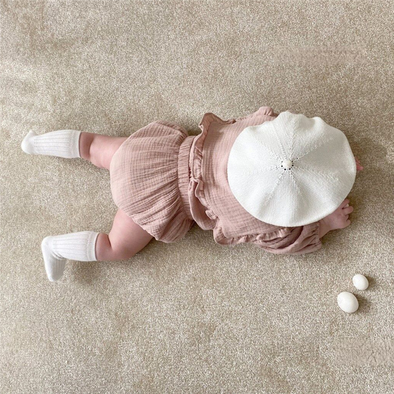 女の子のためのオーガニックコットンの衣服,フリルの襟と長袖の - Baby Clothing Organic のレビューと価格