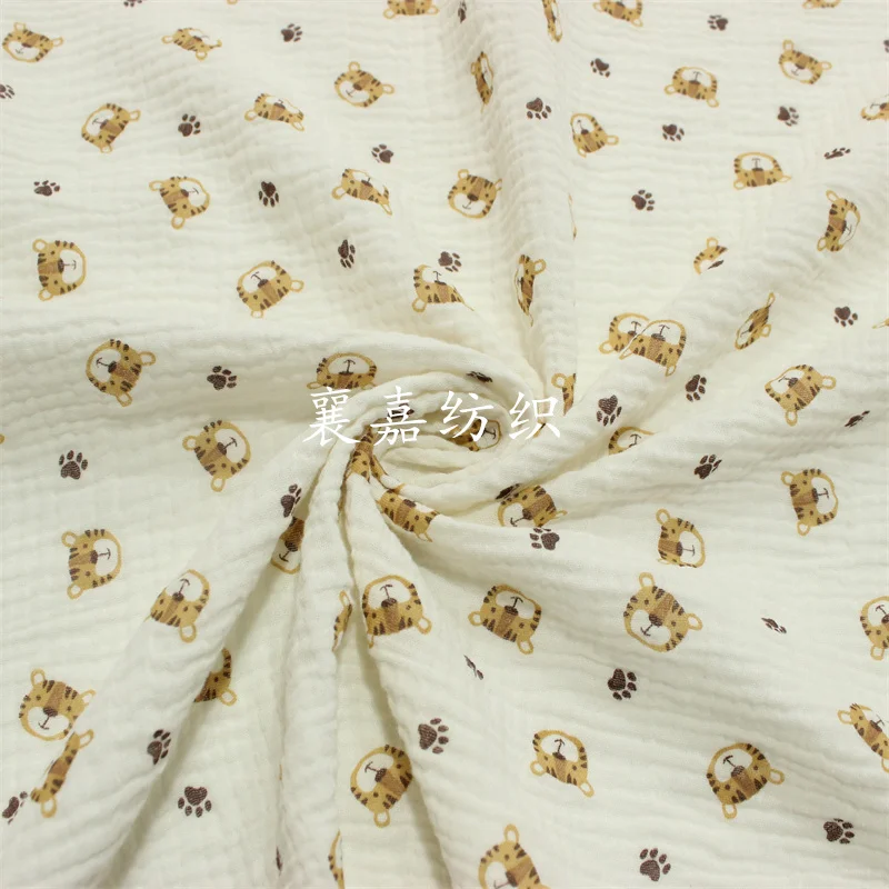 100X135cm ベビー綿ガーゼクレープタイガーヘッドプリ - Baby Clothing Organic のレビューと価格