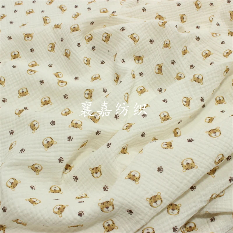 100X135cm ベビー綿ガーゼクレープタイガーヘッドプリ - Baby Clothing Organic のレビューと価格